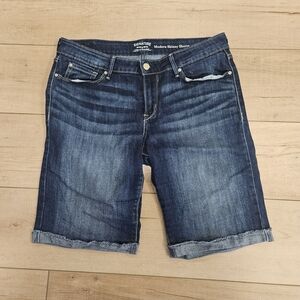 Levi's Dark Blue Modern Skinny Jean Shorts